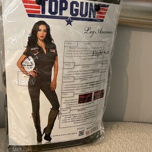 Leg Avenue Black Flight Suit Costume